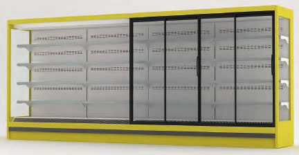 Supermarket Sliding Door Air Curtain Chiller; Producer with 20+ Years in Manufacturing Supermarket Refrigerators & Supermarket Freezers, Quality Guaranteed.